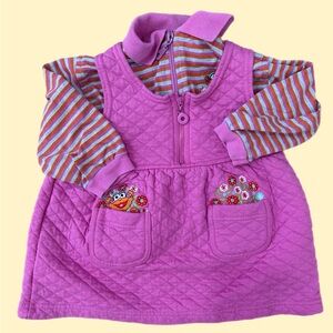 Vintage Sesame Street Zoe Dress Set 24m